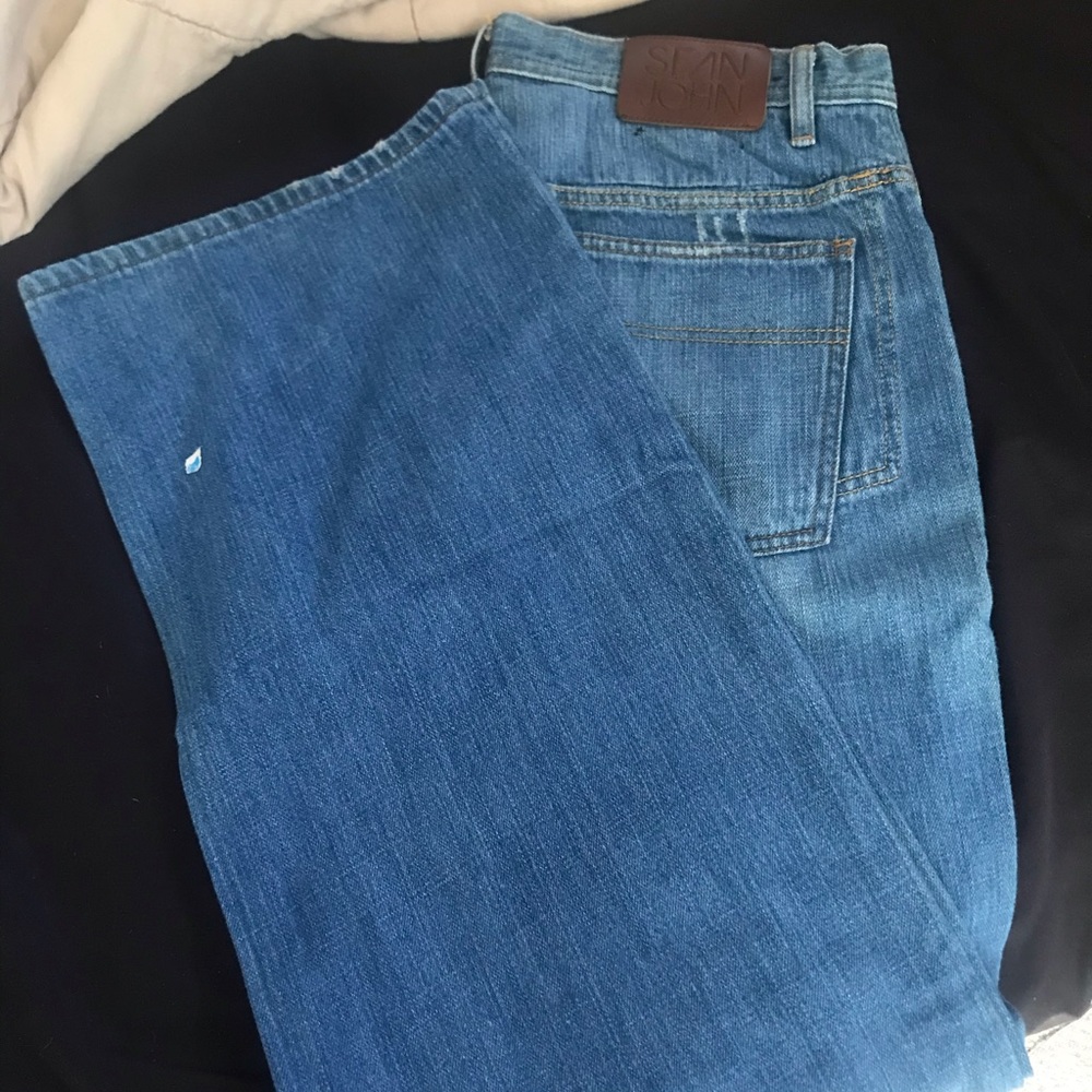 Sean John Faded Blue Jeans Sz 32